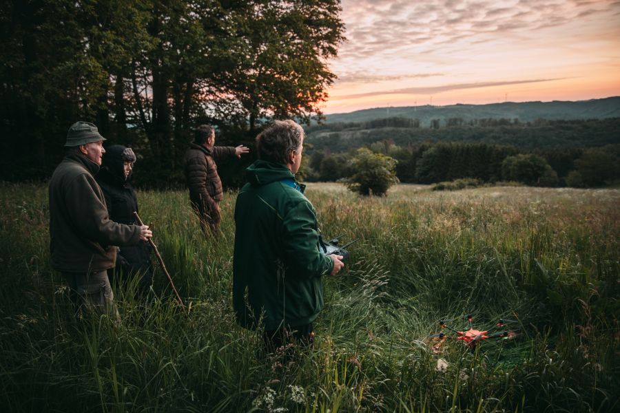 vorbereitung in der rehkitzrettung
